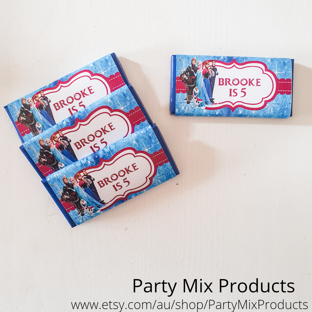 Personalised Chocolate Bars- Includes custom designs