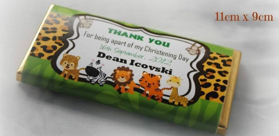 Personalised Chocolate Bars- Includes custom designs
