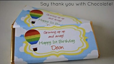 Personalised Chocolate Bars- Includes custom designs