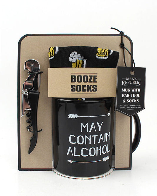 Men's Republic Mug Set - May Contain Alcohol