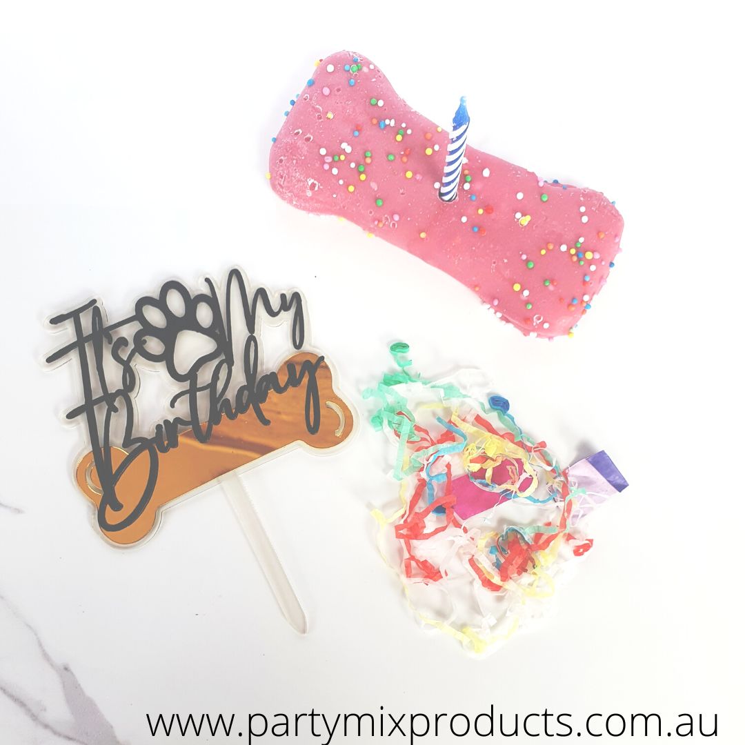 Its My Paw Birthday Dog Cake Topper
