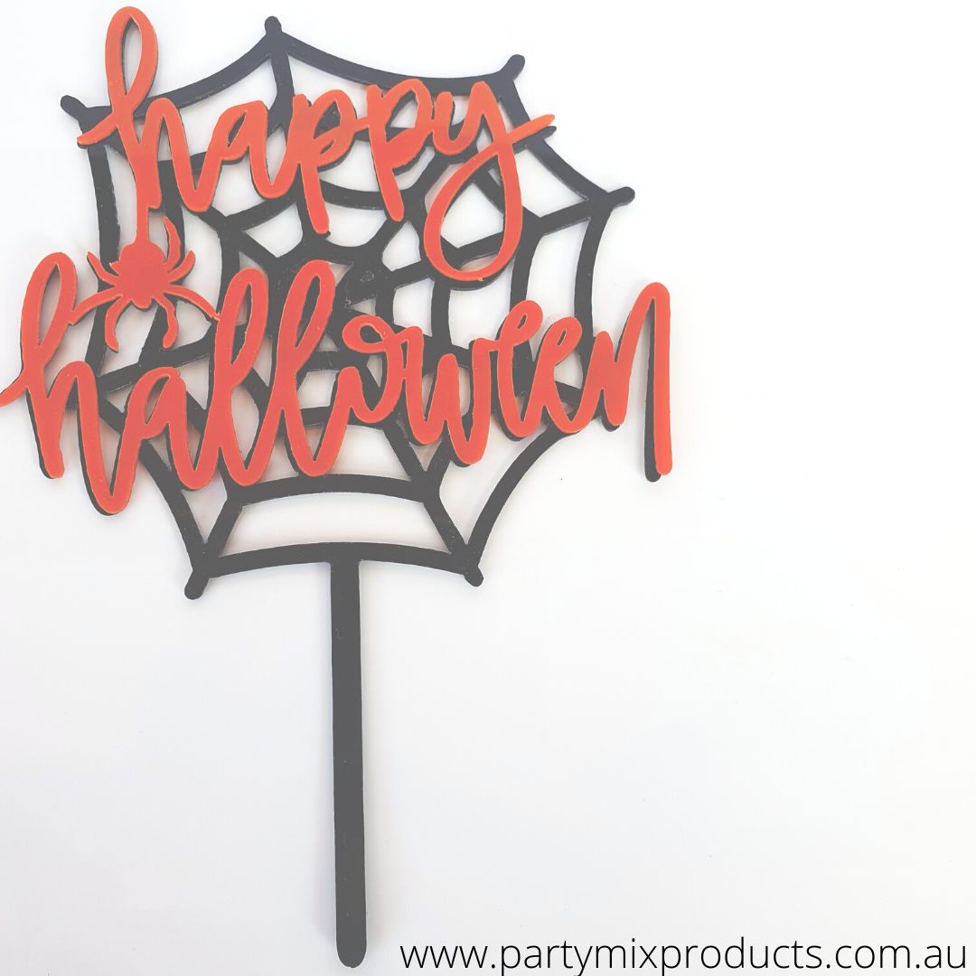Happy Halloween Cake Topper Acrylic